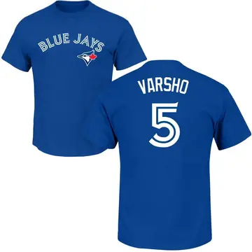 Youth Daulton Varsho Toronto Blue Jays Roster Name & Number T-Shirt - Royal