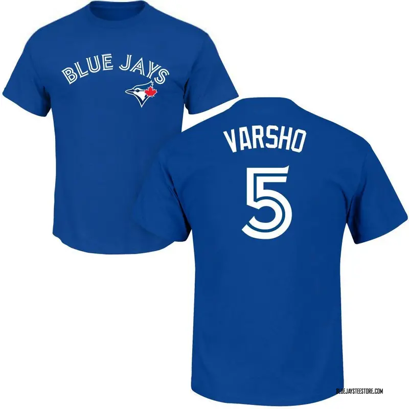 Youth Daulton Varsho Toronto Blue Jays Roster Name & Number T-Shirt - Royal