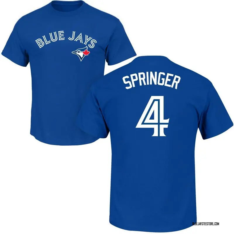 Youth George Springer Toronto Blue Jays Roster Name & Number T-Shirt - Royal