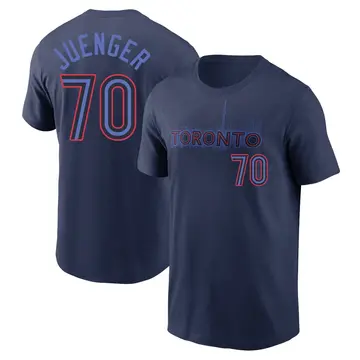 Youth Hayden Juenger Toronto Blue Jays Navy 2024 City Connect Name & Number T-Shirt