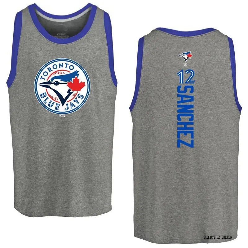 Youth Jesus Sanchez Toronto Blue Jays Backer Tri-Blend Tank Top - Ash