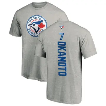 Youth Kazuma Okamoto Toronto Blue Jays Backer T-Shirt - Ash