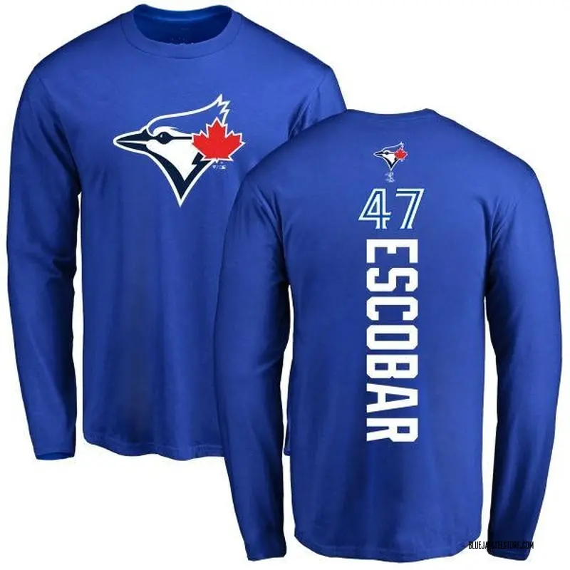 Youth Kelvim Escobar Toronto Blue Jays Backer Long Sleeve T-Shirt - Royal
