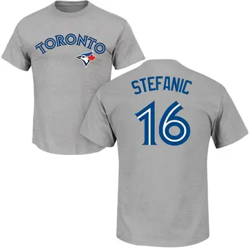 Youth Michael Stefanic Toronto Blue Jays Roster Name & Number T-Shirt - Gray